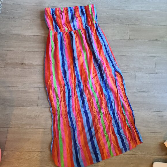 Horizontal Striped 2X Dress Forever 21 - Picture 2 of 3